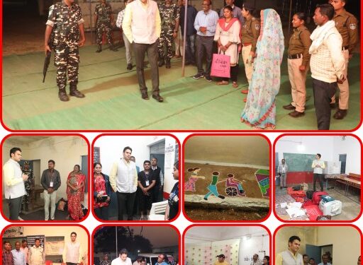 *कलेक्टर श्री प्रसाद ने गुरूवार की देर शाम एक दर्जन भर से अधिक मतदान केन्द्रों का किया निरीक्षण*  *मतदान केन्द्रों की सुविधाओं का लिया जायजा*  *आदर्श मतदान केन्द्रों की व्यवस्थाओं की, की सराहना*