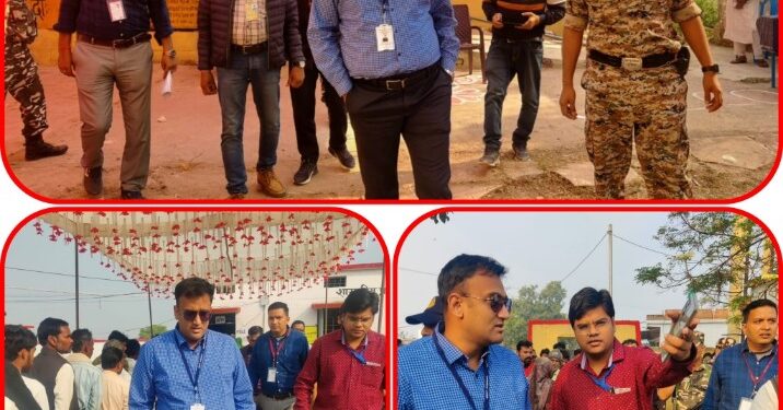 निर्विघ्न,निष्पक्ष और शांतिपूर्ण मतदान हेतु जिला सीईओ शिशिर गेमावत ने विधानसभा विजयराघवगढ़ के अंतर्गत बंजारी,देवरी मझगवां सहित आधा दर्जन से अधिक मतदान केंद्रों का औचक निरीक्षण कर लिया जायजा।