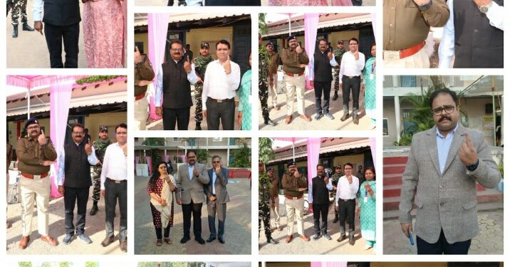 विधानसभा निर्वाचन के अंतर्गत छिंदवाड़ा/पांढुर्णा जिलों में निर्विघ्न और शांतिपूर्ण मतदान संपन्न* *कलेक्टर श्री पुष्प, पुलिस अधीक्षक श्री वर्मा, सीईओ श्री जैसवाल*