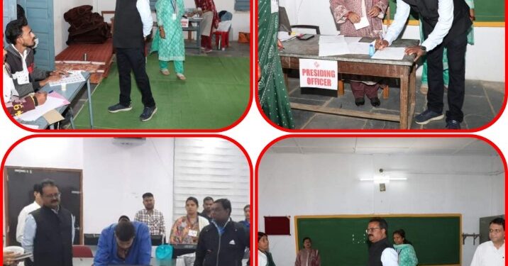 कलेक्टर एवं जिला निर्वाचन अधिकारी श्री पुष्प और पुलिस अधीक्षक श्री वर्मा ने किया जिला स्तरीय वेबकास्टिंग सीसीटीवी कंट्रोल रूम, कम्यूनिकेशन कक्ष, जीपीएस कंट्रोल रूम आदि का निरीक्षण मतदान केन्द्रों का भी किया गया औचक निरीक्षण