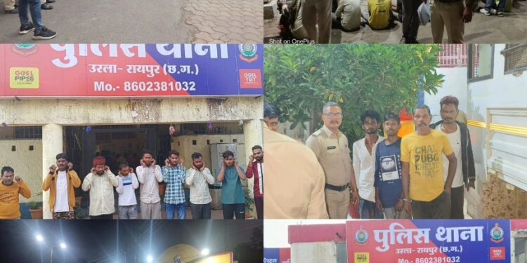रायपुर पुलिस का अपराधियों के विरूद्ध विशेष अभियान