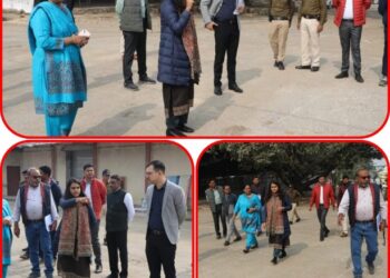 कलेक्टर सुश्री ऋजु बाफ़ना एवं पुलिस अधीक्षक अमित कुमार ने  ने किया मतगणना स्थल का निरीक्षण