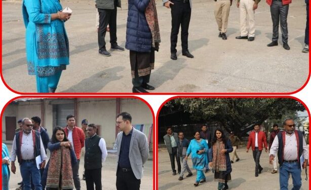 कलेक्टर सुश्री ऋजु बाफ़ना एवं पुलिस अधीक्षक अमित कुमार ने  ने किया मतगणना स्थल का निरीक्षण