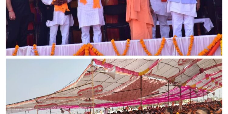 *भाजपा के फायर ब्रांड नेता योगी आदित्यनाथ ने पोलायकलां में किया जनसभा को संबोधित*