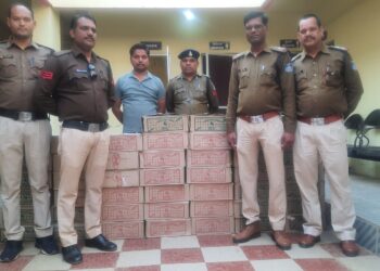 ढीमरखेडा पुलिस द्वारा 46 पेटी अवैध शराब के साथ दो युवक को किया गिरफतार