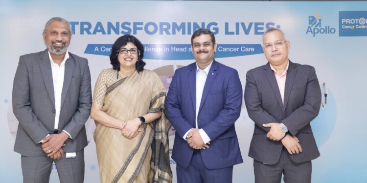 अपोलो प्रोटोन कैंसर सेंटर ने सिर और गर्दन के कैंसर के लिए उत्कृष्टता केंद्र लॉन्च किया
