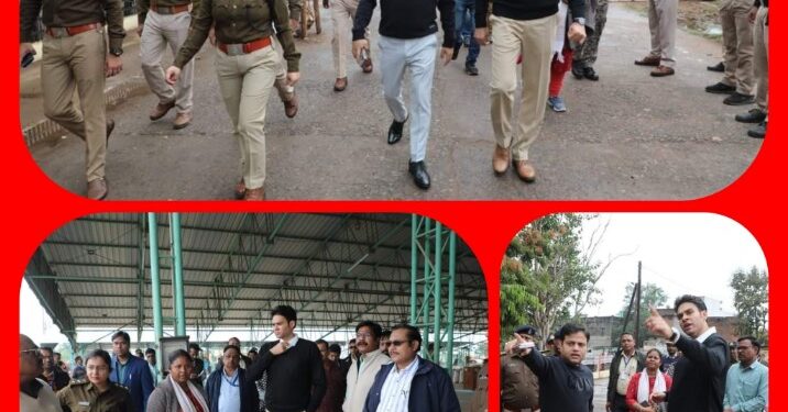 कलेक्टर एवं पुलिस अधीक्षक ने मतगणना स्थल का निरीक्षण कर अंतिम तैयारियों का जायजा लेकर दिए आवश्यक निर्देश