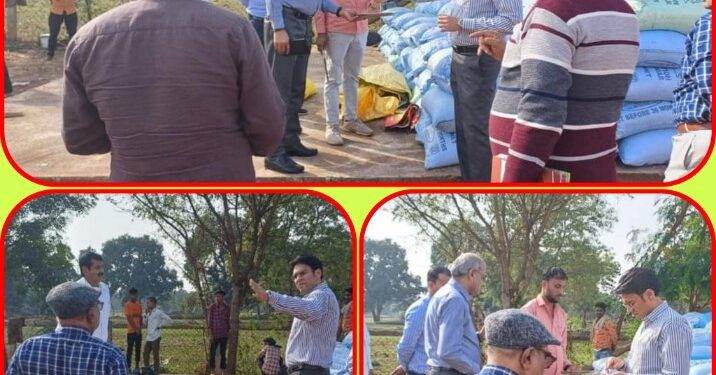 कलेक्टर अवि प्रसाद ने किया उपार्जन केन्द्रों का निरीक्षण क्षतिग्रस्त बारदानों को बदलने नागरिक आपूर्ति निगम को निर्देश वेयर हाउस संचालक को गोदाम में आवश्यक व्यवस्थाएं बनाये रखने के निर्देश