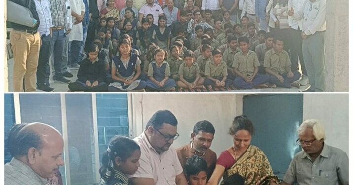 *छग जनर्लिस्ट वेलफेयर यूनियन का पांचवा स्थापना दिवस संपन्न फॉर्चून नेत्रहीन विद्यालय बागबाहरा के बच्चों के साथ केक काटकर मनाया गया स्थापना दिवस*
