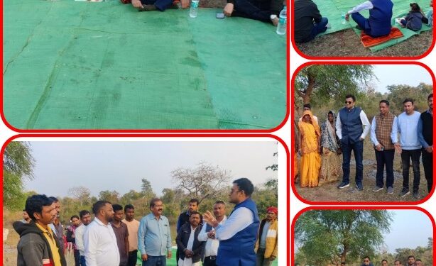 सीईओ श्री गेमावत ने बालहठ से नन्हे मुन्ने बच्चों के साथ खाया खाना, किया लाड़ दुलार,पढ़ाई हेतु किया प्रेरित. आदिवासी बाहुल्य ग्राम खुसरा नैगवां पहुंचकर