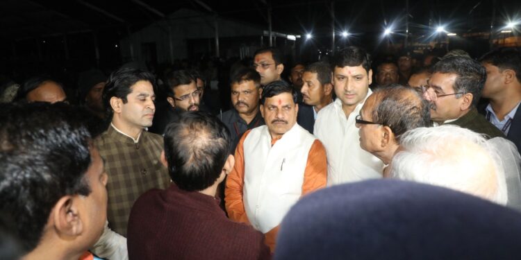 नवनियुक्त मुख्यमंत्री डॉ. मोहन यादव ने शपथ ग्रहण समारोह की व्यवस्थाओं का लिया जायजा