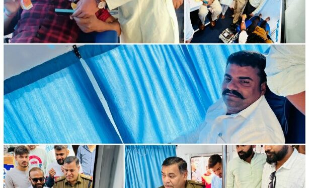 पुण्यतिथि पर रक्तदान शिविर का हुआ आयोजन