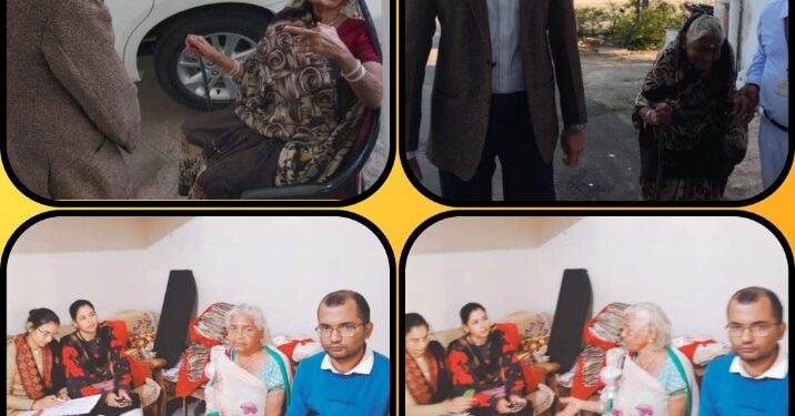 कलेक्टर के निर्देश पर नायब तहसीलदार और काउंसलिंग टीम पहुंची गनियारी वृद्ध सुशीला बाई और परिवारजनों से मिली टीम
