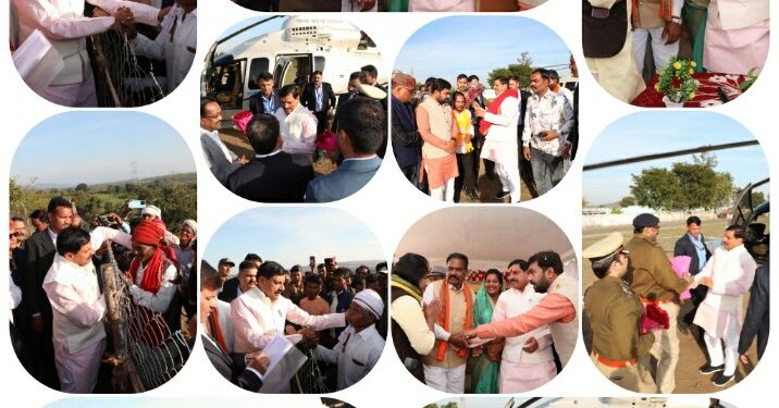 *आज मुख्यमंत्री मोहन यादव अचानक दौरे पर पांढुर्णा पहुंचे* *नया जिला पांडुरना के कौड़िया और पाठई ग्राम पहुंचे* *और जनसभा को संबोधित किया* ।