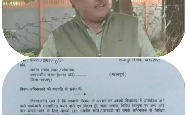 पेरेंट्स की अनुमति के बिना बच्चे नहीं बनेंगे सांता:- जिला शिक्षा विभाग ने स्कूलों के लिए जारी किया आदेश, अभिभावकों की मंजूरी जरूरी