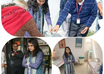 कलेक्टर सुश्री ऋजु बाफना ने किया स्वास्थ्य केन्द्रों का निरीक्षण