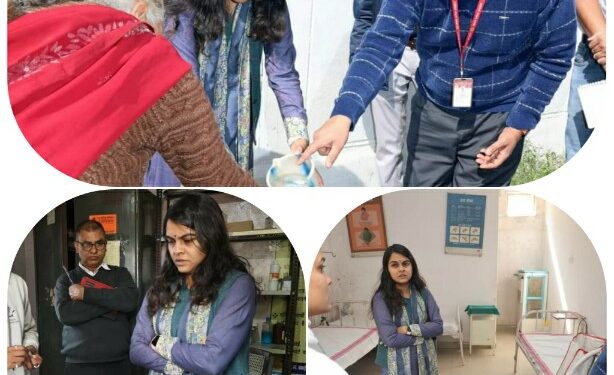 कलेक्टर सुश्री ऋजु बाफना ने किया स्वास्थ्य केन्द्रों का निरीक्षण