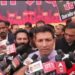 प्रदेश कांग्रेस अध्यक्ष जीतू पटवारी जी सांसदों के निलंबन के ख़िलाफ़ प्रदर्शन के बाद मीडिया से बात कर रहे हैं।