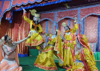 मां काली मूर्ति स्थापना महोत्सव मे रामलीला व रासलीला का आयोजन