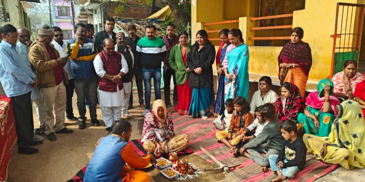 *महापौर श्रीमति प्रीति संजीव सूरी ने विवेकानंद वार्ड में 15लाख की लागत से नाली निर्माण का किया भूमि पूजन*