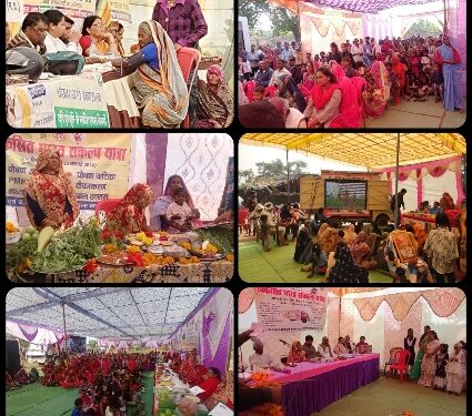 जन-जन तक योजनाओं का लाभ पहुंचाने जिले में निकाली जा रही विकसित भारत संकल्प यात्रा  12 ग्राम पंचायतों में हुआ यात्रा का आयोजन