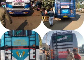 जिला कलेक्टर के निर्देश पर अतिरिक्त क्षेत्रीय परिवहन अधिकारी विक्रम जीत सिंह कंग की टीम द्वारा यात्री वाहनों की सघन चेकिंग की जा रही है।