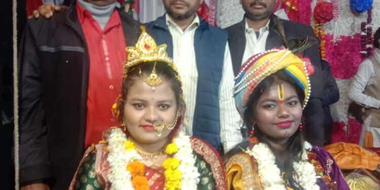 रूकमणि विवाह में जम कर नाचे श्रद्धालु
