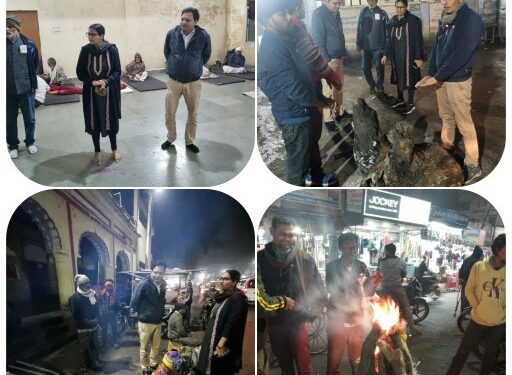 कलेक्टर के निर्देशन में शहर के प्रमुख स्थानों पर भारी ठंड को दृष्टिगत रखकर अलाव की व्यवस्था हुई,अधिकारियों ने मौके का लिया जायेजा.. ..!