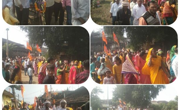 पांडुरना गोकुल ग्राम घोघरी शिवलिंग एवं नंदी की स्थापना की गई