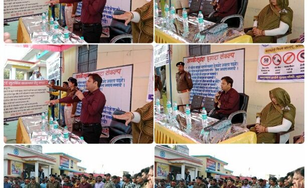 यातायात हाईवे सुरक्षा चौकी जुहला बाईपास कटनी में सड़क सुरक्षा सप्ताह के अन्तर्गत ग्रामीणों के लिए लगाया गया “लर्निंग ड्राइविंग लाइसेंस शिविर”