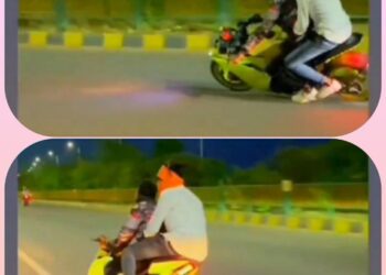 पुलिस द्वारा 26 जनवरी 2024 नया रायपुर की सड़कों पर बाइकर्स गैंग द्वारा ओवर स्पीड करते हुए स्टण्टबाज़ी करने वाले लापरवाह वाहन चालकों