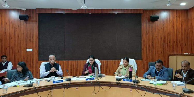 कलेक्टर ने की डीएमएफ मद के निर्माण कार्यों की समीक्षा