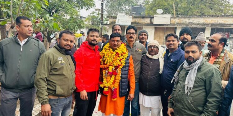 भाजपा प्रत्याशियों की जीत दोनो वार्डों में हुई