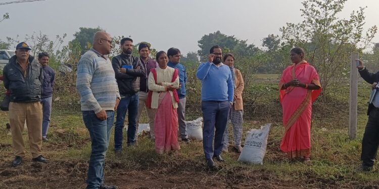 सीईओ ज़िला पँचायत श्री रावत द्वारा केसला में भ्रमण कर मनरेगा व आजीविका मिशन के कार्यो का किया निरीक्षण।