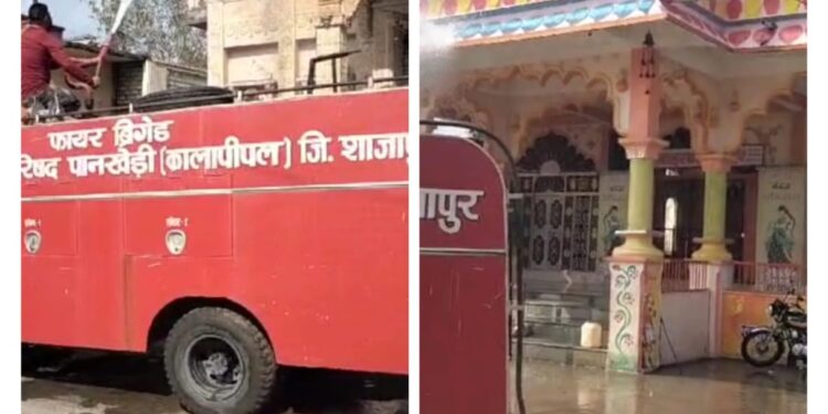 नगर परिषद पानखेड़ी ने..! श्रीराम मंदिर एवं गणेश मंदिर परिसर में अध्यक्ष एवं सीएमओ श्री गंगवाल एवं सफाईकर्मी टीम ने साफ-सफाई की…!