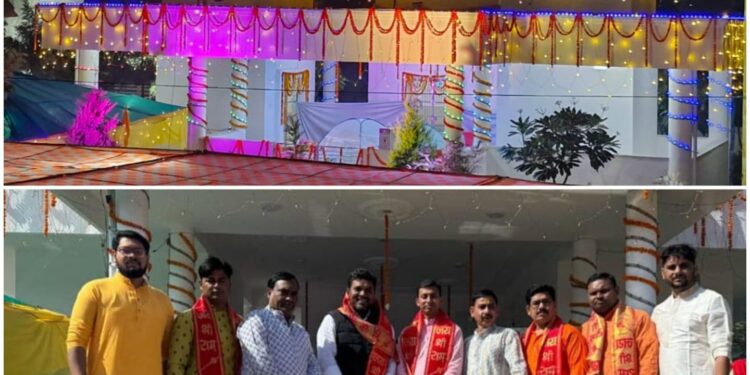 कस्तूरी हैबिटेट के मंदिर मे भगवान राम की प्राण प्रतिष्ठा का हुआ भव्य आयोजन,, तीन दिन चले प्रोग्राम मे कलश यात्रा से लेकर सुन्दरकांड एवम भंडारे का हुआ आयोजन,