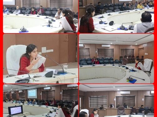 मासिक लक्ष्य तय कर निर्माण कार्यों को तेजी से पूर्ण कराएं : कलेक्टर सुश्री सोनिया मीना