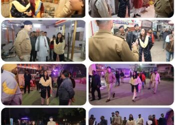 कलेक्टर और एसपी ने किया मंदिरों और अन्य स्थानों का भ्रमण