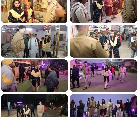 कलेक्टर और एसपी ने किया मंदिरों और अन्य स्थानों का भ्रमण