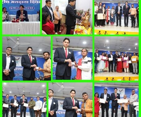 कलेक्टर ने राष्ट्रीय मतदाता दिवस पर दिलाई शपथ, नये मतदाताओं को प्रदान किए पहचान पत्र   कलेक्टर व जिला निर्वाचन अधिकारी अवि प्रसाद ने मुख्य निर्वाचन पदाधिकारी के संदेश का किया वाचन