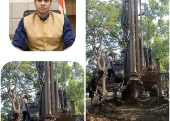 कलेक्टर अविप्रसाद के प्रयास से हुआ नलकूप खनन। ढीमरखेड़ा की शासकीय संजय निकुंज नर्सरी हुई पानीदार