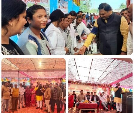 विधायक संदीप जायसवाल ने शिविर में कराया स्वास्थ्य परीक्षण ग्राम पहाडी के विकसित भारत संकल्प यात्रा में हुए शामिल लाभार्थियों ने बताई मेरी कहानी – मेरी जुबानी