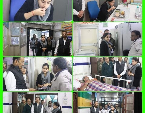 जिला अस्पताल में व्यवस्थाओं का कलेक्टर सुश्री सोनिया मीना ने लिया जायजा। मरीज को निरंतर बेहतर स्वास्थ्य सुविधाएं उपलब्ध कराने के दिए निर्देश