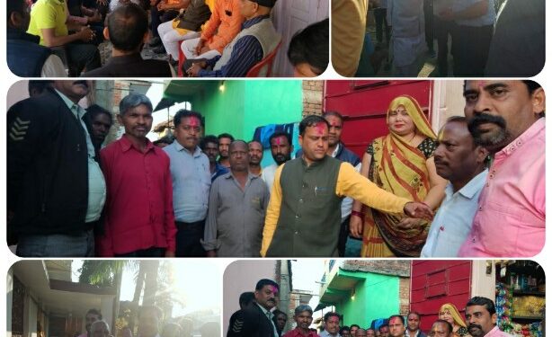 सिलौडी में विधायक का भव्य स्वागत