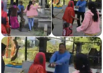 जबलपुर के धनवंतरी नगर में शराबी ने की महिलाओं से मारपीट,महिलाओं ने भी अपने बचाव में चलाए पत्थर और लाठी, वायरल VIDEO