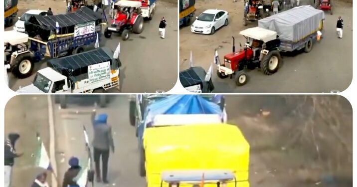 किसानों का दिल्ली कूच पंजाब, हरियाणा से किसान ट्रैक्टरों पर रवाना, दिल्ली-नोएडा के चिल्ला बॉर्डर पर लगा जाम, राजधानी की सभी सीमाएं सील।
