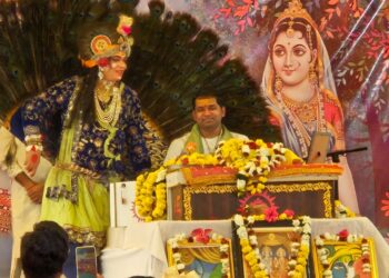 सात दिवसीय श्रीमद् भागवत कथा का आयोजन किया जा रहा