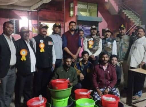 पूर्व सैनिक संगठन द्वारा बम ब्लास्ट के पीड़ितों की मदद