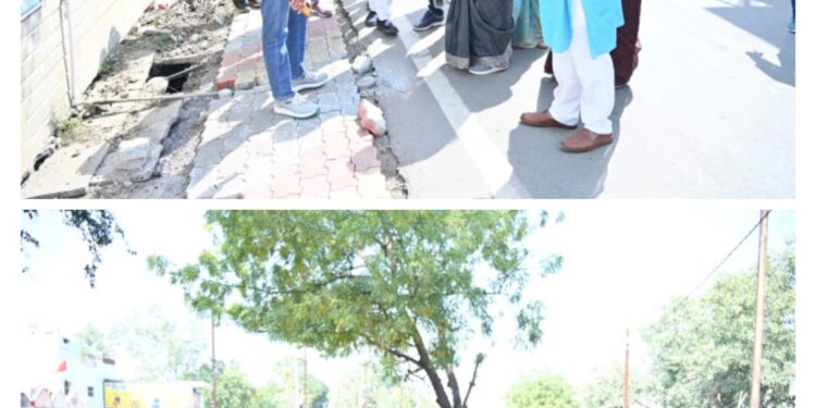 *महापौर श्रीमती प्रीति संजीव सूरी ने चल रहे विकास कार्यों का किया औचक निरीक्षण,विश्राम बाबा वार्ड में चल रहे नाला निर्माण देखने पहुंची *