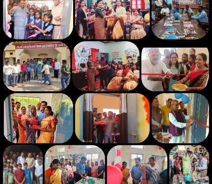 जिले में एक ही दिन में खुले 46 रिकार्ड पुस्तकालय ◼️विधायकों, महापौर, नगर निगम अध्यक्ष और नगर पंचायत के अध्यक्षों और जनपद अध्यक्षों ने किया पुस्तकालयों का शुभारंभ ◼️जिले भर मे उत्सवी माहौल में हुआ पुस्तकालयों का शुभारंभ